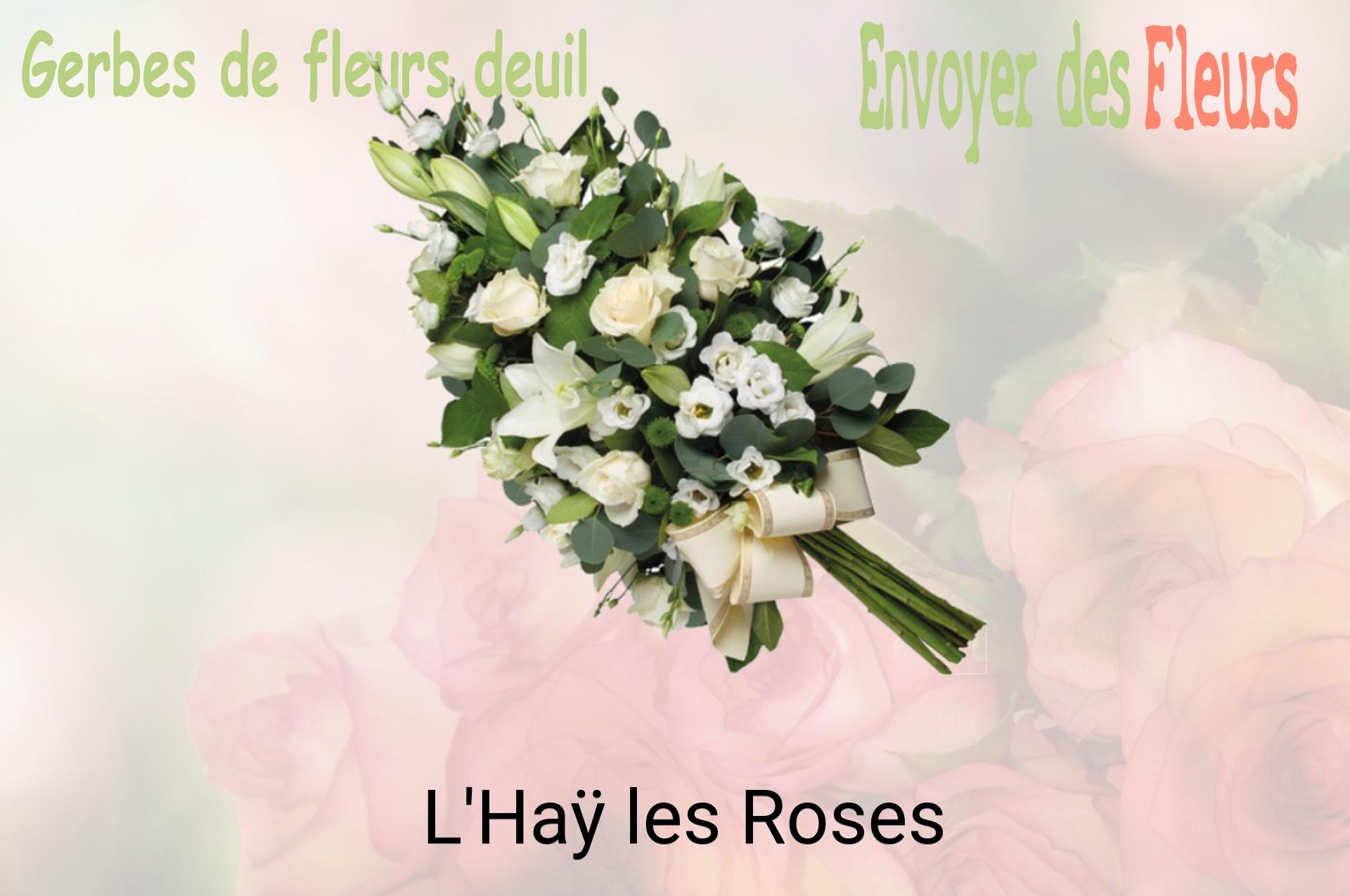 Gerbe de fleurs de deuil livrée à L'Haÿ-les-Roses